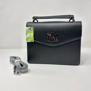 NWT Badgley Mischka Vegan Leather Black Crossbody Handbag
